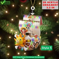 HOT One Piece Christmas Acrylic Ornament 3.5 in