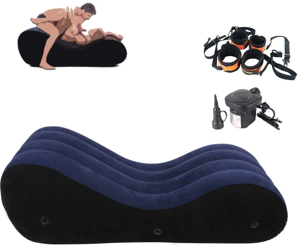 Sofa Sex Bed Inflatable Pillow Chair Adult Furniture cuffs Cushion for  Couples | eBay