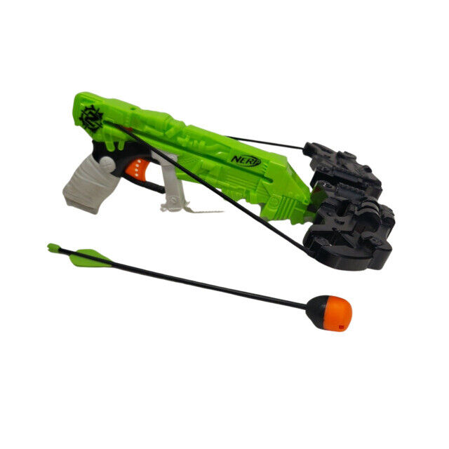 NERF Zombie Strike Wrathbolt Crossbow - Black/Green for sale online