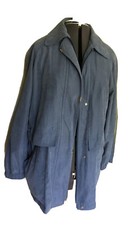 Iz Sport Womens Spring Jacket Coat Midweight Sz M Water Resistant Blue Gray Hood