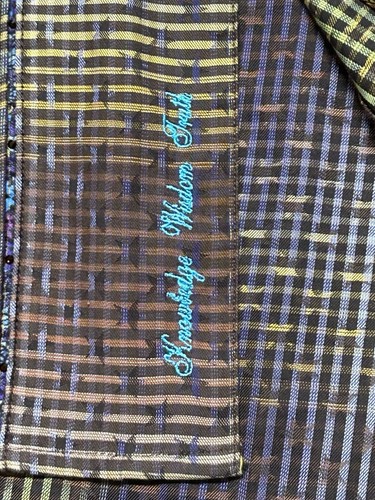 Robert Graham Shirt Mens 2XL Limited Edition Polyester Silk Metallic Sequin - Picture 7 of 24