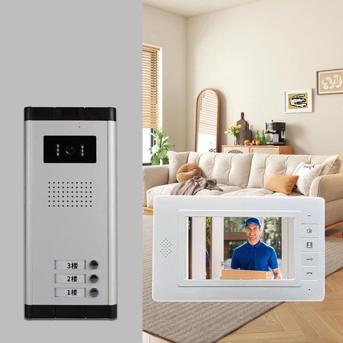 7" Apartment Wired Video Door Phone Intercom Entry System for Multi Units New - Picture 9 of 17