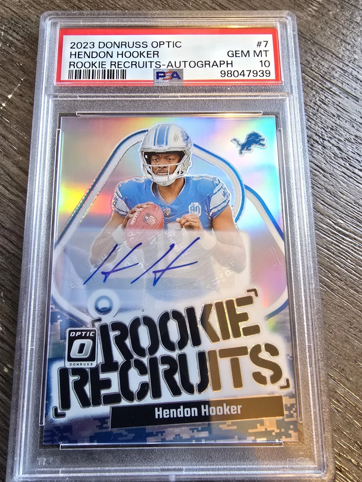 Hendon Hooker Panini Donruss Optic Rookie Recruits #7 Autograph