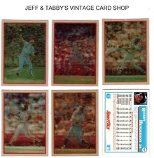 1987 Sportflics  Baseball Cards / SEE DROP DOWN MENU 4 CARD U WILL RECIEVE.