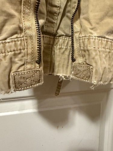 Hollister HOC-22 Y2K Cargo Military Paratrooper Pants Tan Khaki Sz L 31” Inseam - Picture 17 of 18