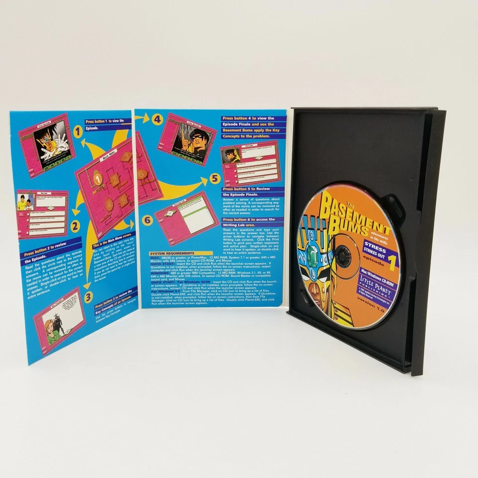 The Basement Bums Episode 1 Life Therapy Skills Educational CD Rom Mac Windows - Image 3 of 4