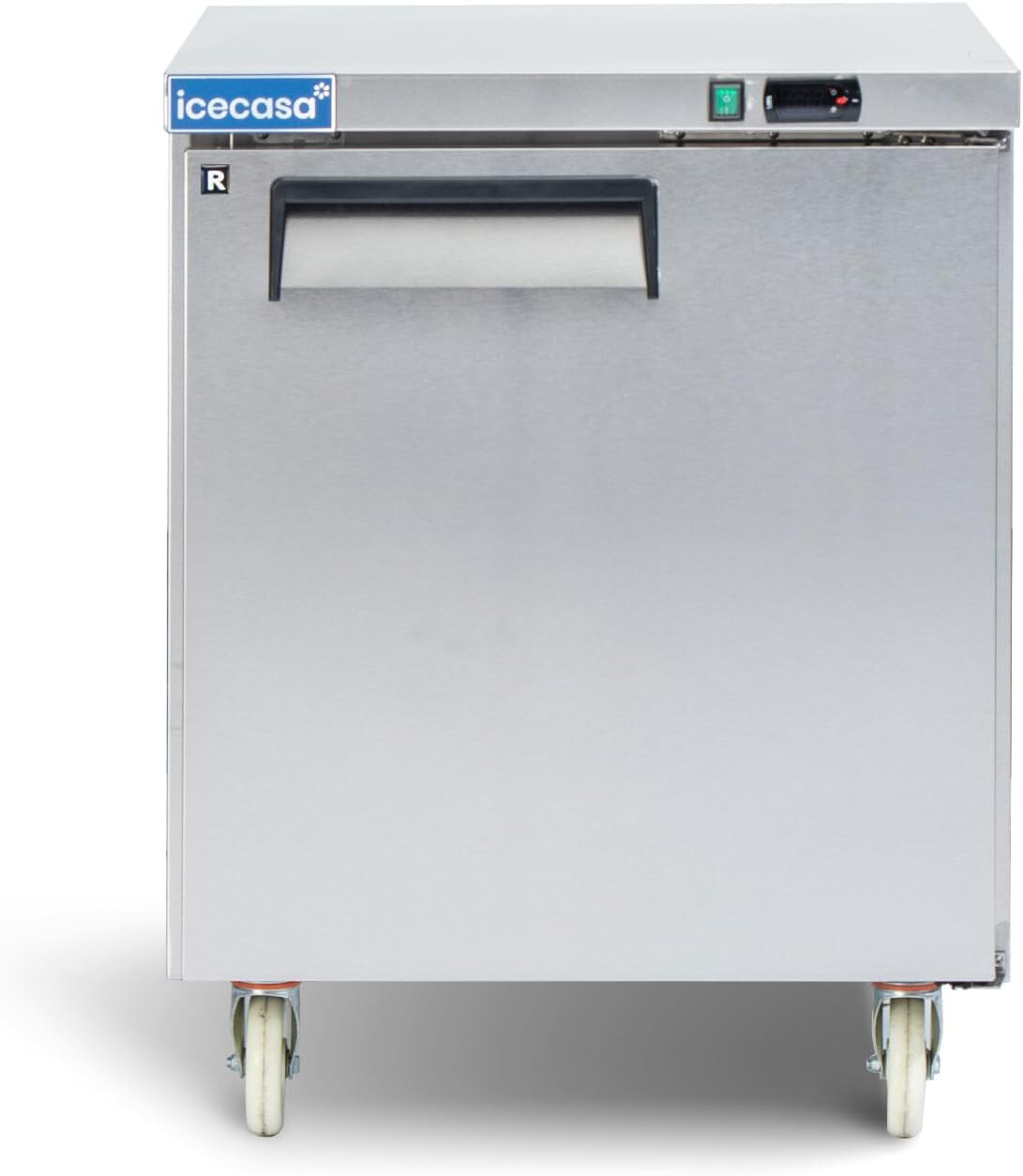 1 Door Undercounter Refrigerator, ICECASA 27" Commercial Lowboy Worktop Cooler eBay