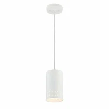 Westinghouse 6356700 One-Light Indoor Mini Pendant, Matte White Finish