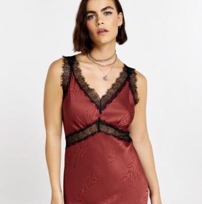 bcbgeneration lace back dress Sequin Lace Gusset Gown main image 0