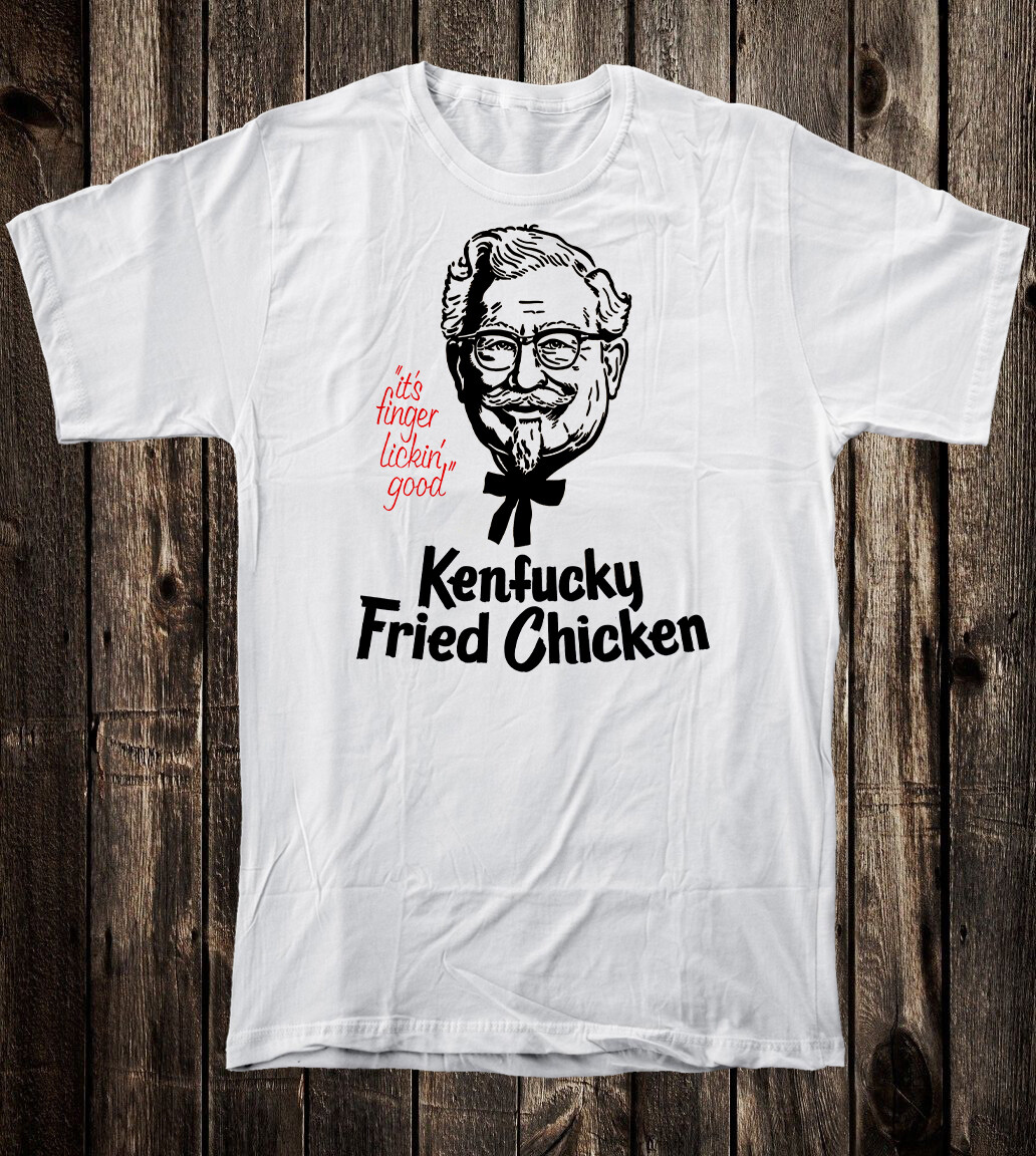 Parody Tee T Shirt Novelty Adult Funny KFC Fried Chicken Colonel