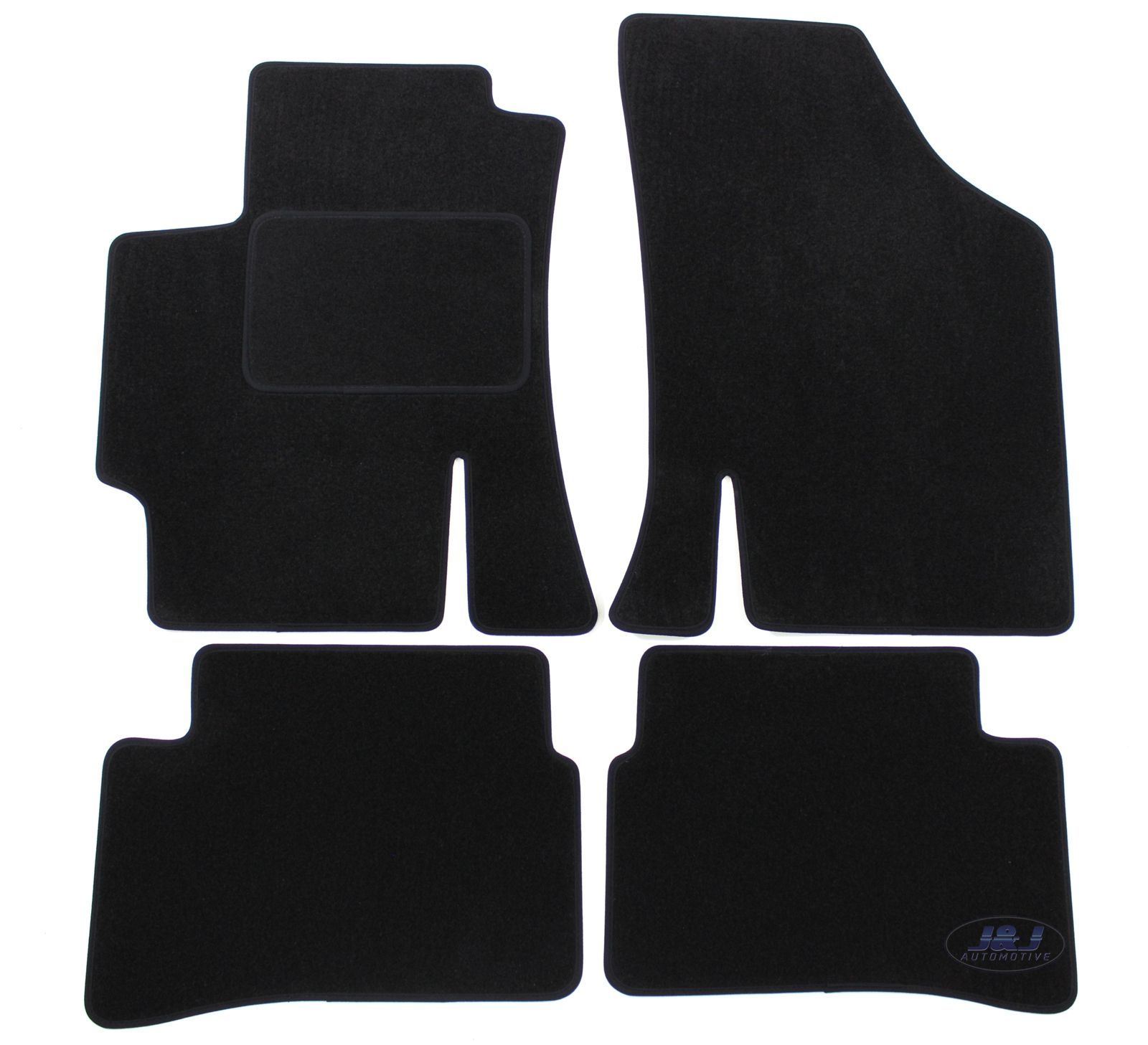 Tapis de sol en velours haut de gamme pour Kia Rio 2005-2011 habitacle noir