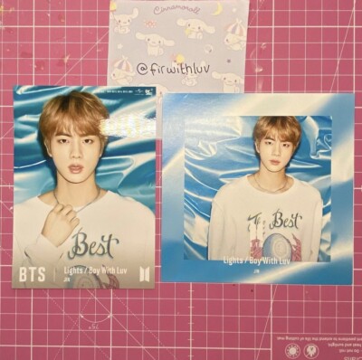 official bts boy with luv / lights japanese release set kim seokjin jin