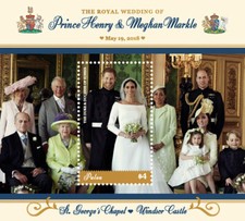 Palau 2018 - The Queen - Prince Harry & Meghan Markle Royal Wedding - S/S- MNH