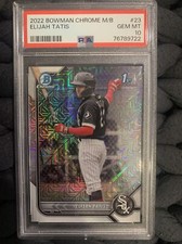 2022 Bowman Chrome Mega Box Elijah Tatis #BCP23 Mojo PSA 10 Gem Mint Graded Slab