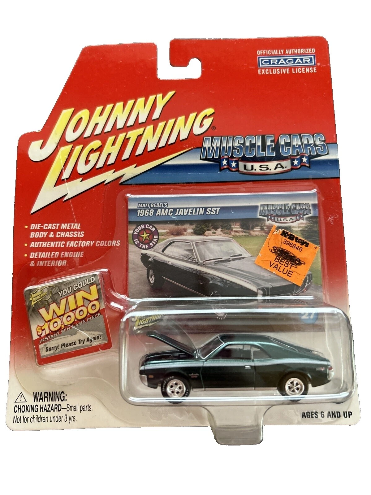 Johnny Lightning 1:64 Scale Diecast & Toy Vehicle Accessories, Parts & Display