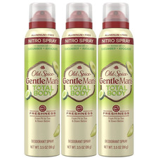 Old Spice Whole Body Deodorant Spray Cucumber  Avocado 3.5 oz Pack Of 3 