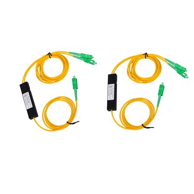 SC APC 1X2 Singlemode Fiber Optical Splitter 2pcs