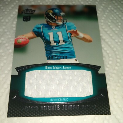 Blaine Gabbert 2012 Prime Rookie Jumbo Relic #PRJ-BG Jaguars Missouri 