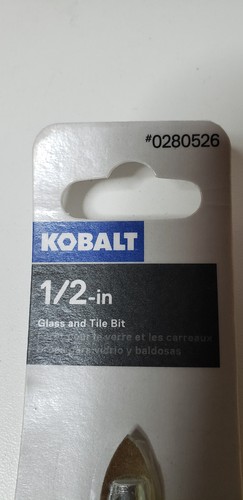 Kobalt Speed Fit Glass And Tile Bit 1/4" #0280504 - Picture 2 of 4