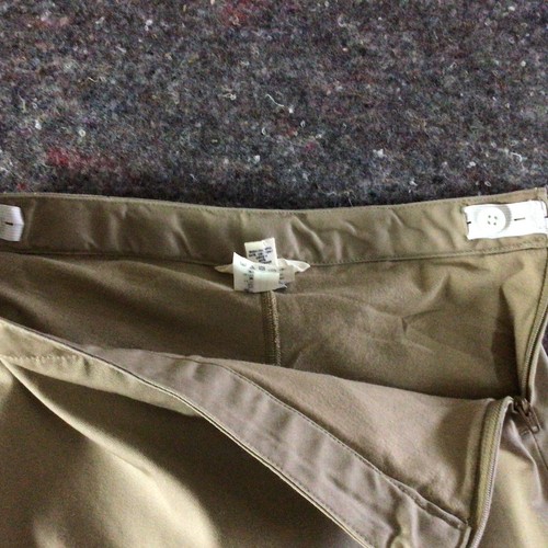2 Girls Size 8 Land's End School Uniform Pleated Navy Blue Skirt Tan Skort Skirt - Picture 5 of 20