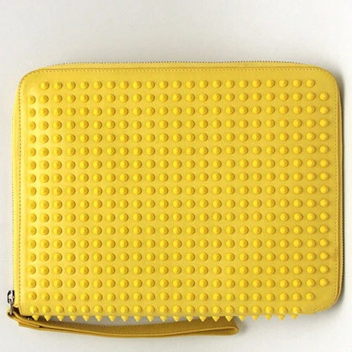 Christian Louboutin CRIS CASE Spikes, Yellow Leather [EX] Limited From JAPAN Foto 3 de 4