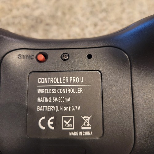 Wii U Pro Controller Aftermarket Black Charges With Cord Not Included - Picture 6 of 6