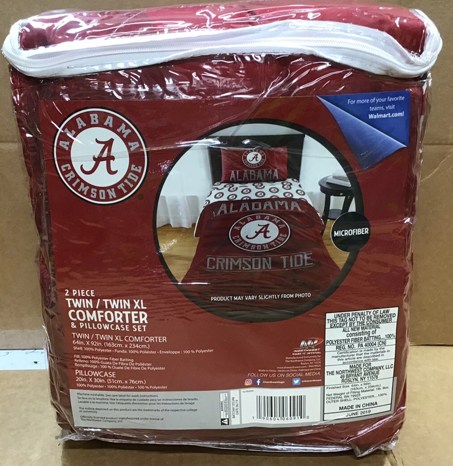 Alabama Crimson Tide Comforter Bedding Set Twin-XL - Image 3 of 4
