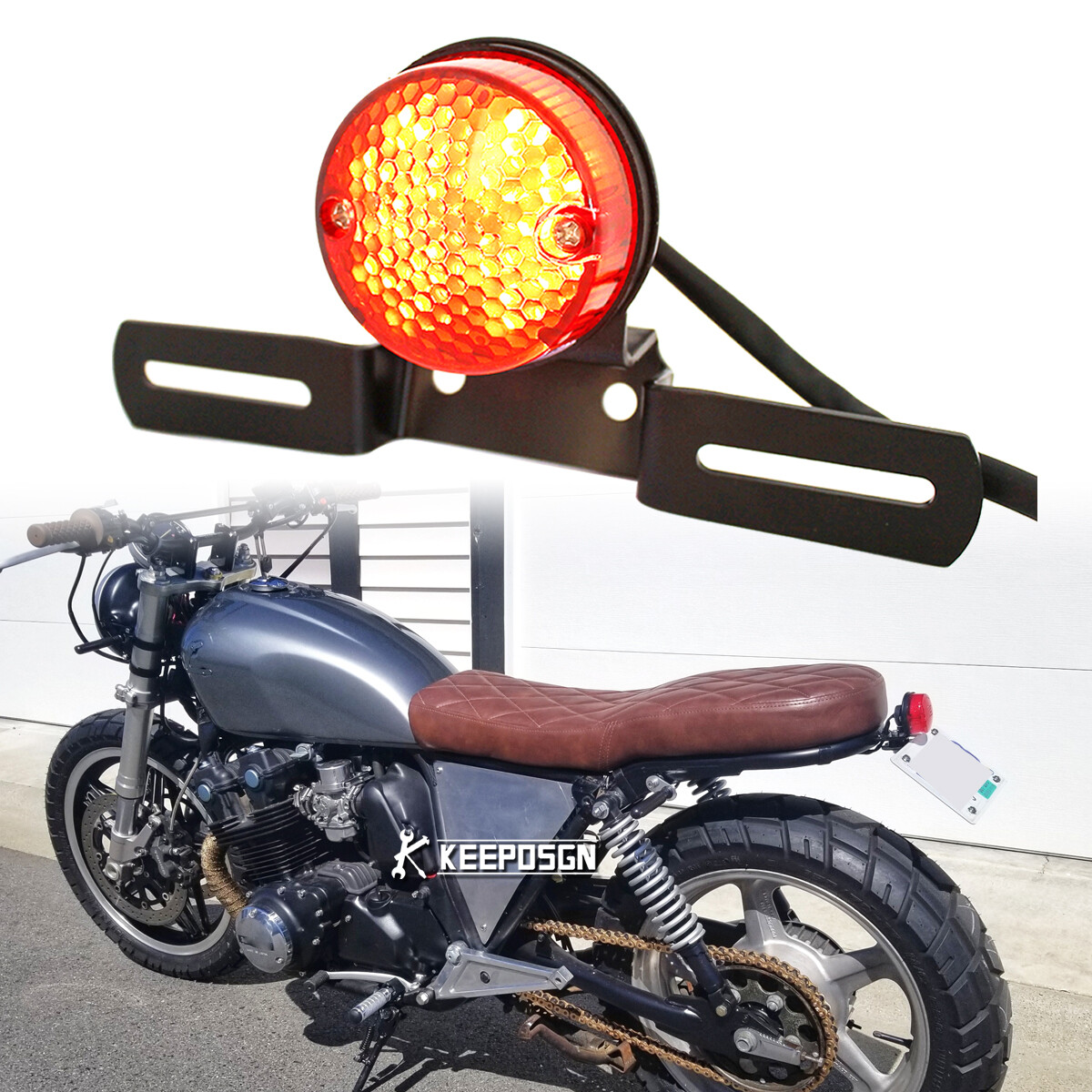 1x Red LED Tail Light Brake Running Light For Honda CB 750