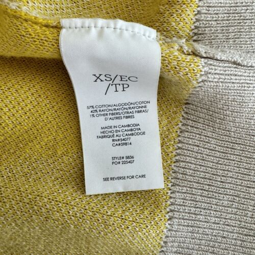 CAbi Roar Cardigan Yellow Zebra Animal Print Womens Size XS Oversized Button Up - Picture 14 of 15