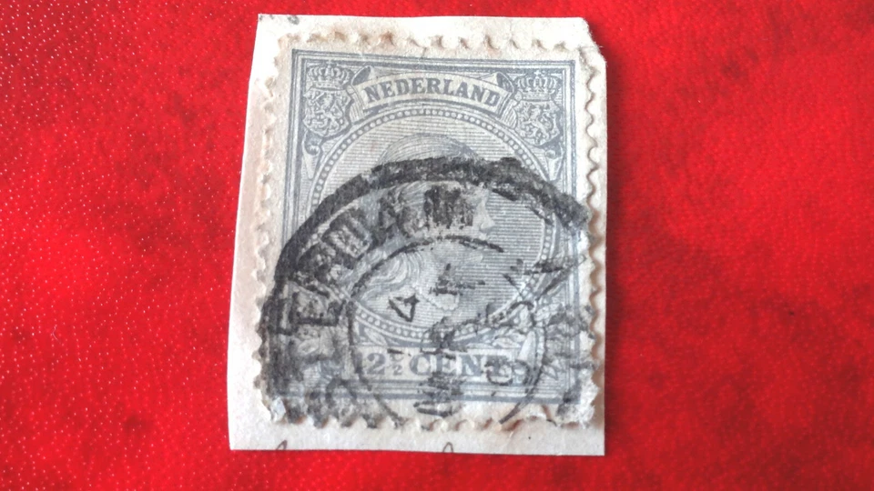 Timbre Pays Bas - 12 1/2 cent - 1891 - 38 - Queen Wilhelmina - Oblitéré - Photo 1/1