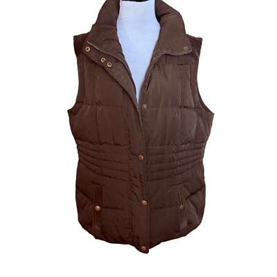 ジャケット・アウター Brown Short Puffer Down Vest s-l400.jpg