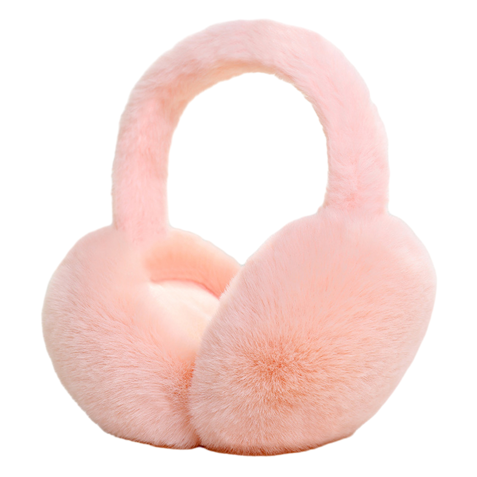 Fluffy Earmuffs Foldable Earmuffs Cozy Solid Color Women's Winter for