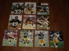 10 STEELERS AUTOGRAPHED 8x10 W/COA -  FARRIOR - FUQUA - PORTER - STALEY - PEGRAM