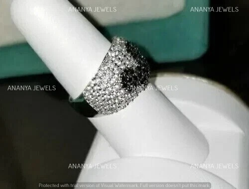 Lab-Created Spinel 2.30ct Round Mickey Mouse Party Ware Ring 925 Sterling Silver - Image 3 of 4