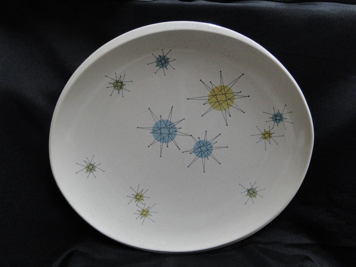 Franciscan Starburst, Atomic Star Design, MCM: Dinner Plate (s