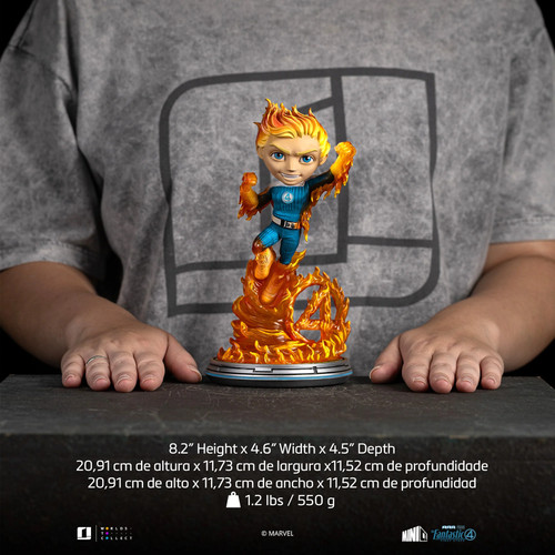 Human Torch (Blue Suit ver) The Fantastic Four: First Steps Minico Iron Studios - Picture 6 of 6