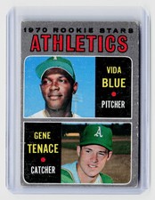 1970 Topps Baseball Card #21 Athletics ROOKIE Stars Vida Blue Gene Tenace VG. rookie card picture
