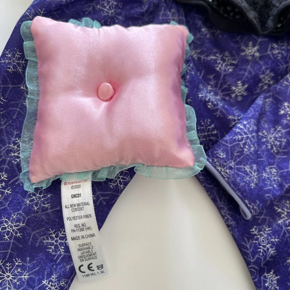 LOTE 100% Muñeca American Girl Marca 18” Ropa, Zapatos y Accesorios Copo de Nieve Pijamas Foto 2 de 4