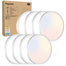 8Pack LED Flush Mount Ceiling Light Fixture, 7Inch 15W, 7Inch-8pack, White