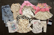  16 Pieces Mixed Lot Of Baby Girl Fall/Winter Clothes, Size 12 Months