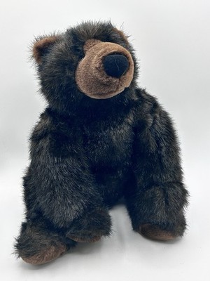 Build a Bear Workshop 1997 Grizzly II Black Bear Plush Stuffed Animal 12''