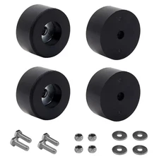 4-Pack Heavy Duty Anti Vibration Rubber Foot for Generators, 4 Pack, Black 