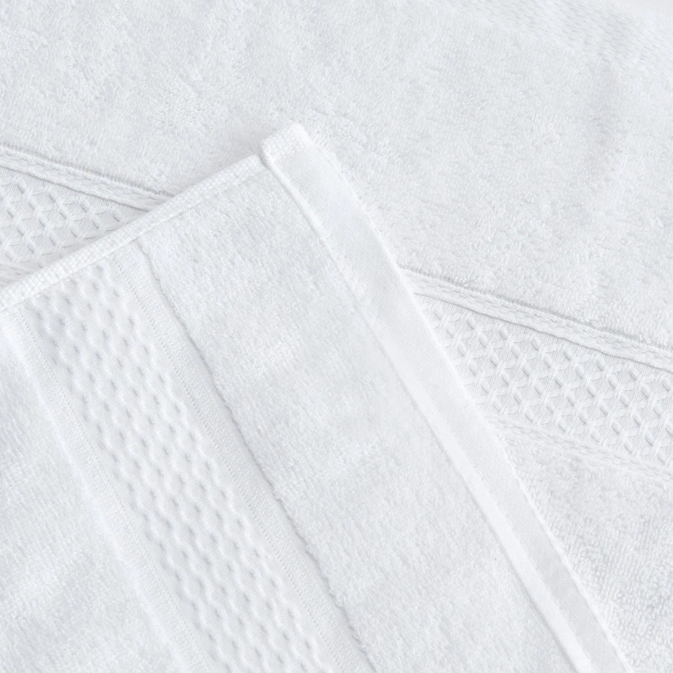 Juegos de 6 toallas de baño 100 % algodón, toallas altamente absorbentes para baño hotel Foto 4 de 4