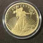 Copy 1933 Liberty Standing Walking 20 Dollar Coin United States Gold Tone Twenty