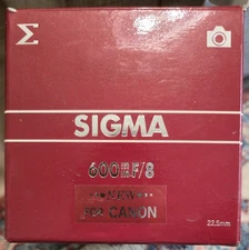 SIGMA 600MM F/8