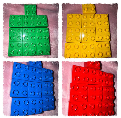 10 pc LEGO DUPLO 2x2  2x4 & 1x2x2 Blocks - You Pick Color Lots Bulk Bricks Parts