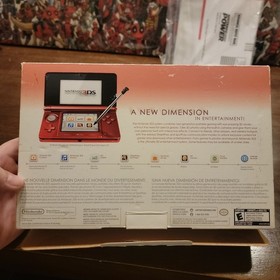 Nintendo 3DS - Flame Red Console - Complete CIB - Tested - Authentic -