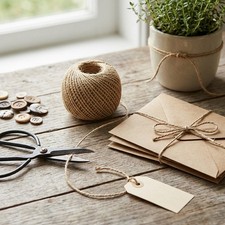 2mm 100m Natural Jute Twine String for Craft Gift Wrapping Gardening