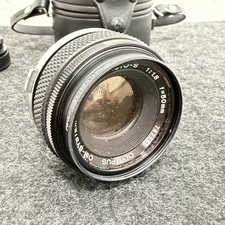 Olympus OM-System F.Zuiko Auto-S 50mm f/1.8 Manual Lens OM Mount w/ Case Caps