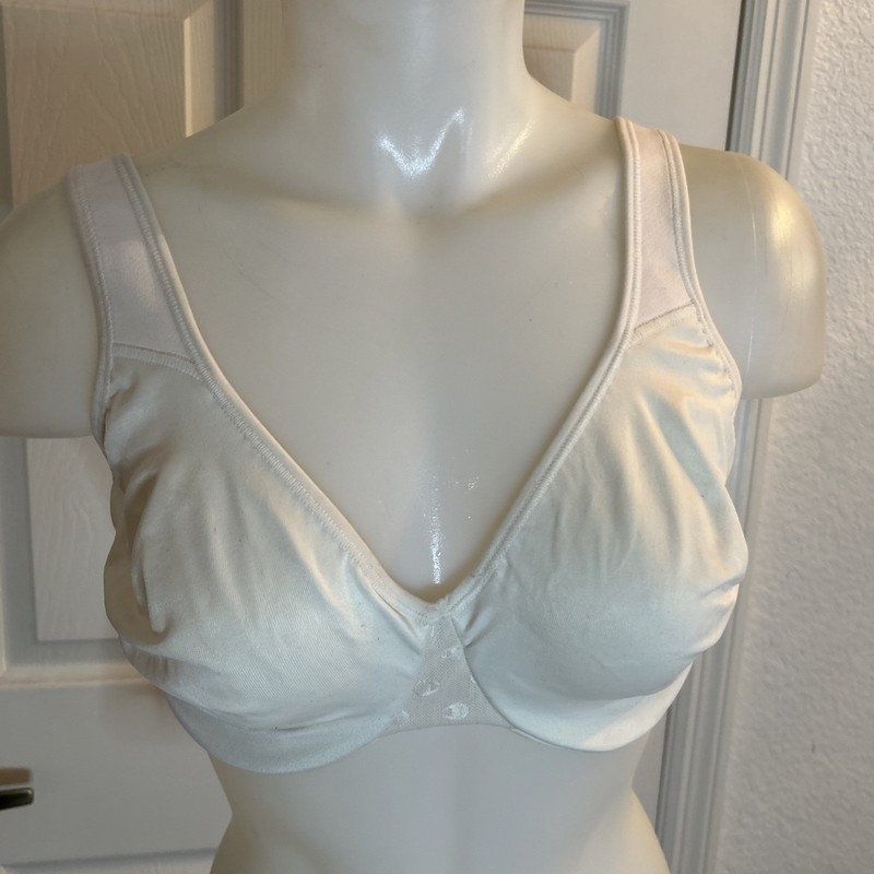 Champion Women’s Sport Bra Size 34DD With Under Wire Color White No Padding